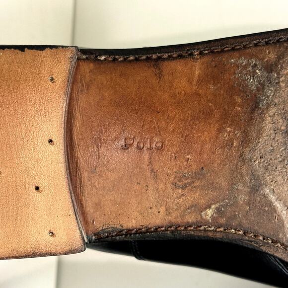 EXCELLENT Crockett & Jones x Polo Ralph Lauren Cap Toe Oxford UNWORN HEELS 11 E - Picture 13 of 15